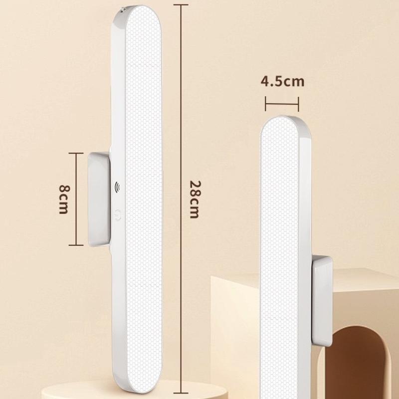 Dálkově ovládaná LED stolní lampa Magnetické závěsné noční světlo USB dobíjecí stolní lampa 3 barvy Světlo na čtení do skříně, skříňky, šatní skříně