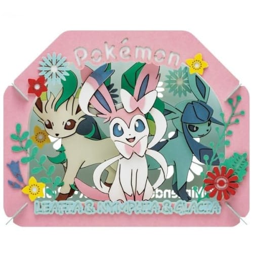 

Ensky Pokemon PT-366 Leafeon, Sylveon, and Glaceon (Finished Size: H80 x W100 x D42mm, Paper)