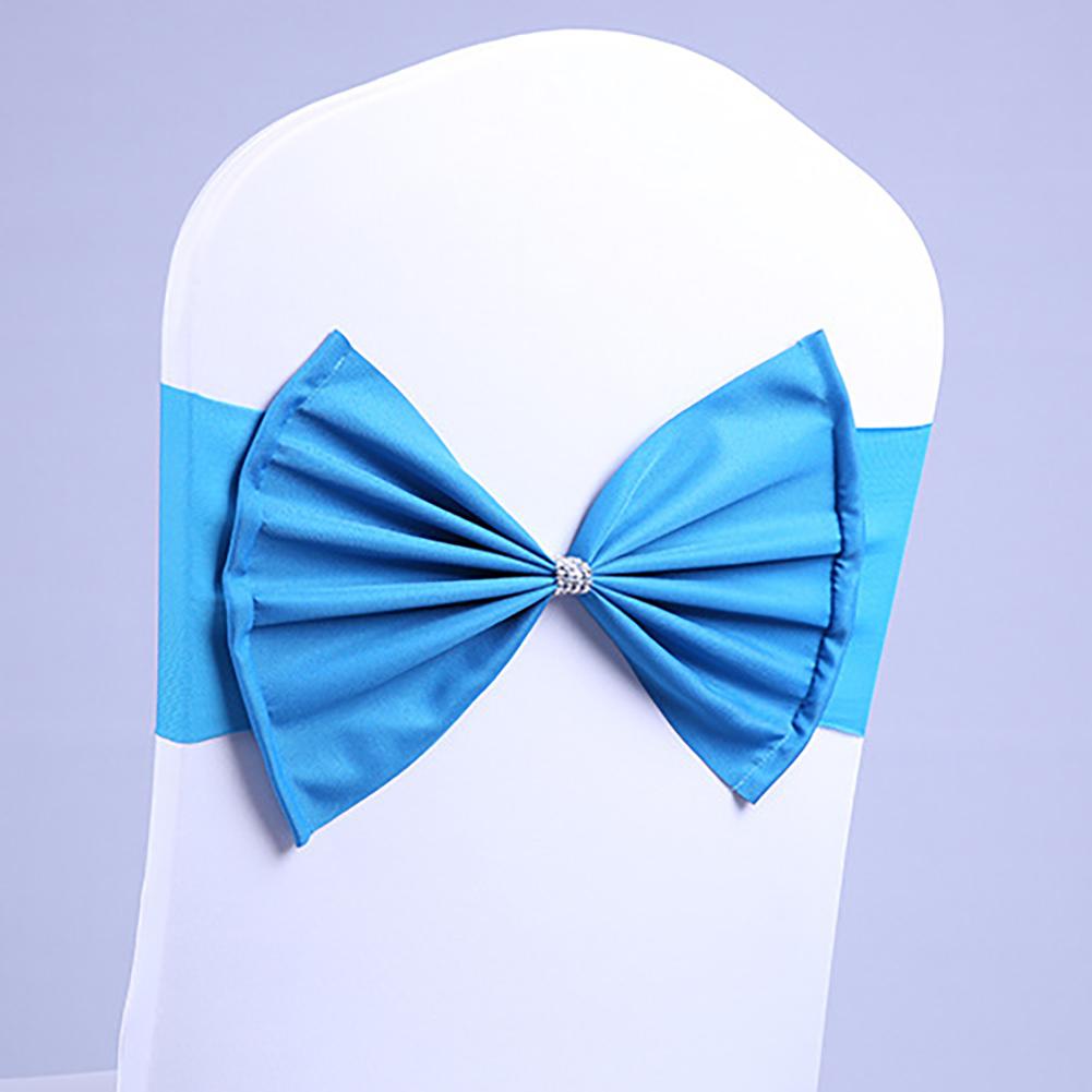 Premium Chair Sashes High Elastic Chair Back Bow Tie For Wedding Party Anniversaries Xmas Birthday Shower Decoration