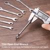Uxcell Super-Thin Open End Wrench 5mm-11mm Metric Double Open-End Wrench with 15°and 75° Angled for Auto Repairs Home Projects