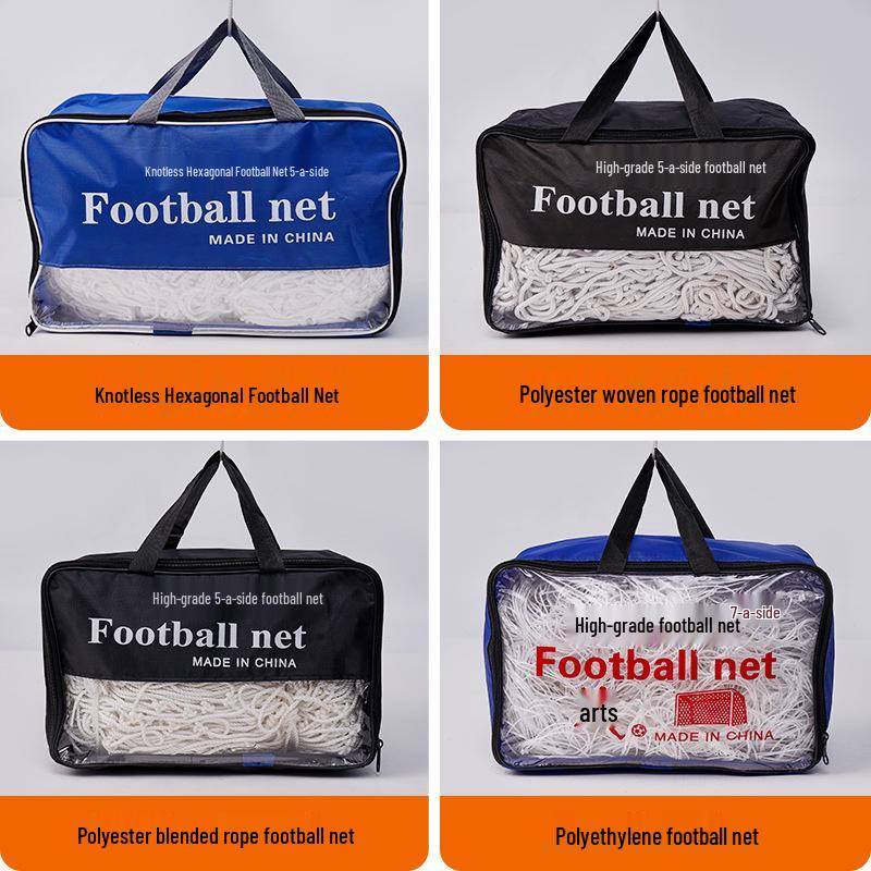 Polyethylene & Polypropylene Polyester Football Net for Training & Competition - 5/7/11-a-Side Goal Frame