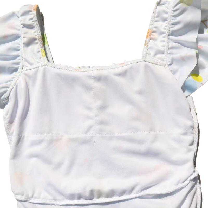 Stylish One-Piece Skirt Swimsuit for Girls Aged 8-12