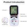 Electric Power Energy Meter LCD Digital Power Meter Socket KWH Electricity Consumption Volt Monitoring Household Energy Analyzer