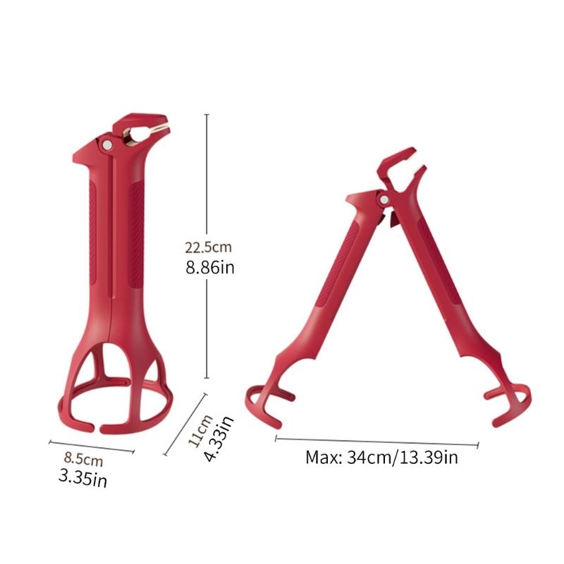 2in1 Hot Plate Gripper,Kitchen Hot Dish Bowl Plate Clip Antis Scalding Dish Plate Tongs for Oven Steamer Air Fryers Pan