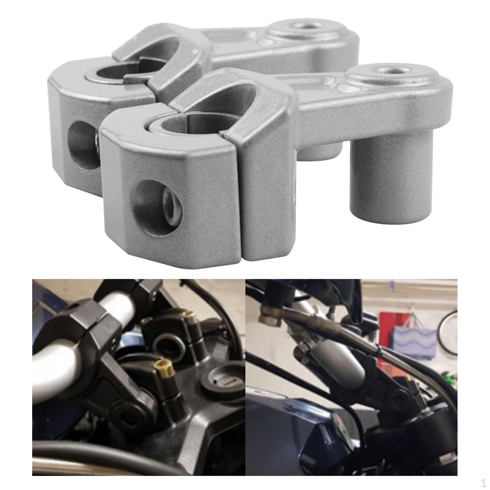 

Руль мотоцикла от 22 мм до 28 мм, регулирующее крепление, удлинители адаптера, универсальные аксессуары, ручка серебряный