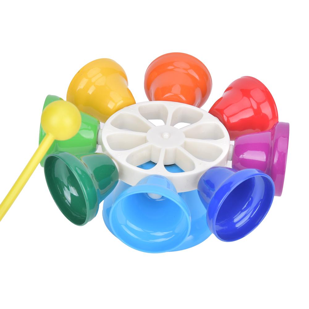8Note Music Bells with Rod Children Hand Percussion Educational Toy Gift Orf Instrument