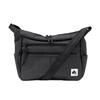 Logo Spark Boat-Shaped Shoulder Bag, Water-Repellent, Crossbody Messenger Bag, Black