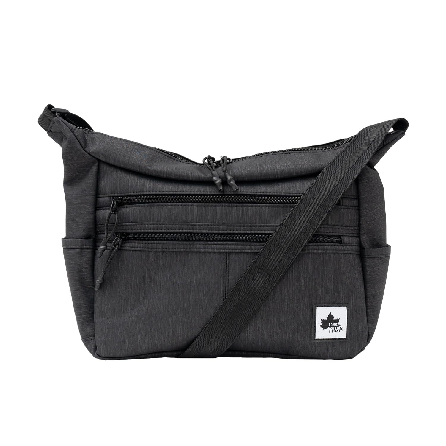 

Logo Spark Boat-Shaped Shoulder Bag, Water-Repellent, Crossbody Messenger Bag, Black
