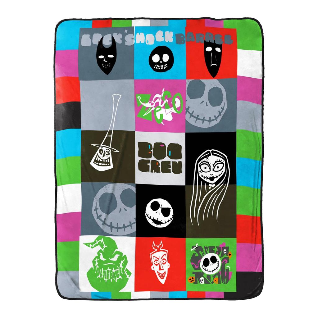 Nightmare Before Christmas Plush Fleece Blanket