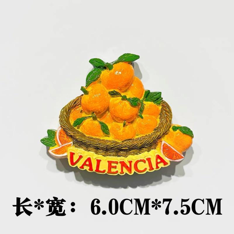 3D Resin Fridge Magnet Spain City Souvenir Barcelona Valencia Madrid Cordoba Granada Refrigerator Magnet Home Decor Gift