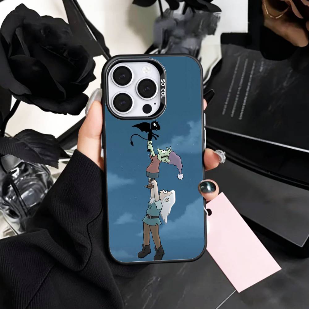 Fantasy D-Disenchantment   Phone Case For iPhone17,16,15,14,13,12,11 Plus,Pro Max Colored Silver Plated Inside Cover