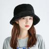 Windproof Women's Plush Hat Imitation Fur Warm Fisherman Hat Personality Wool Bucket Hat  Ladies