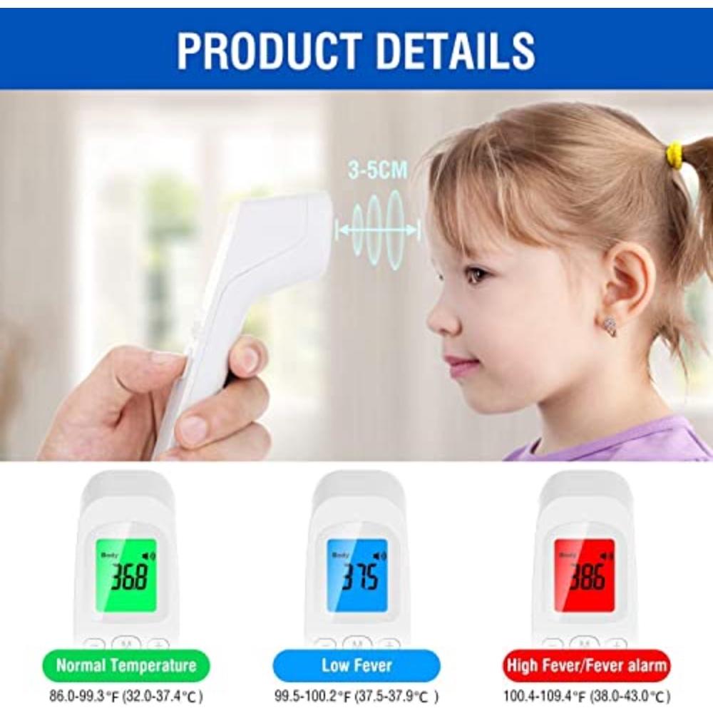 Non Contact Digital Infrared Thermometer, Fast Thermometer, Used For Health And Safety Measurement Of Front Body Temperature