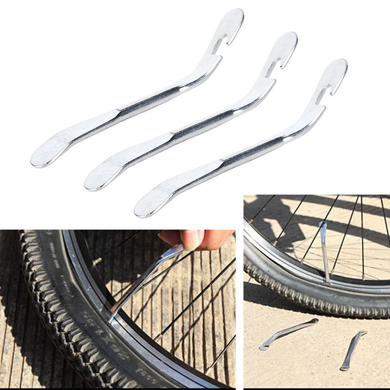 

3 Pcs Bike Cycling Bicycle Tyre Tire Lever Repair Opener Breaker Tool серебряный