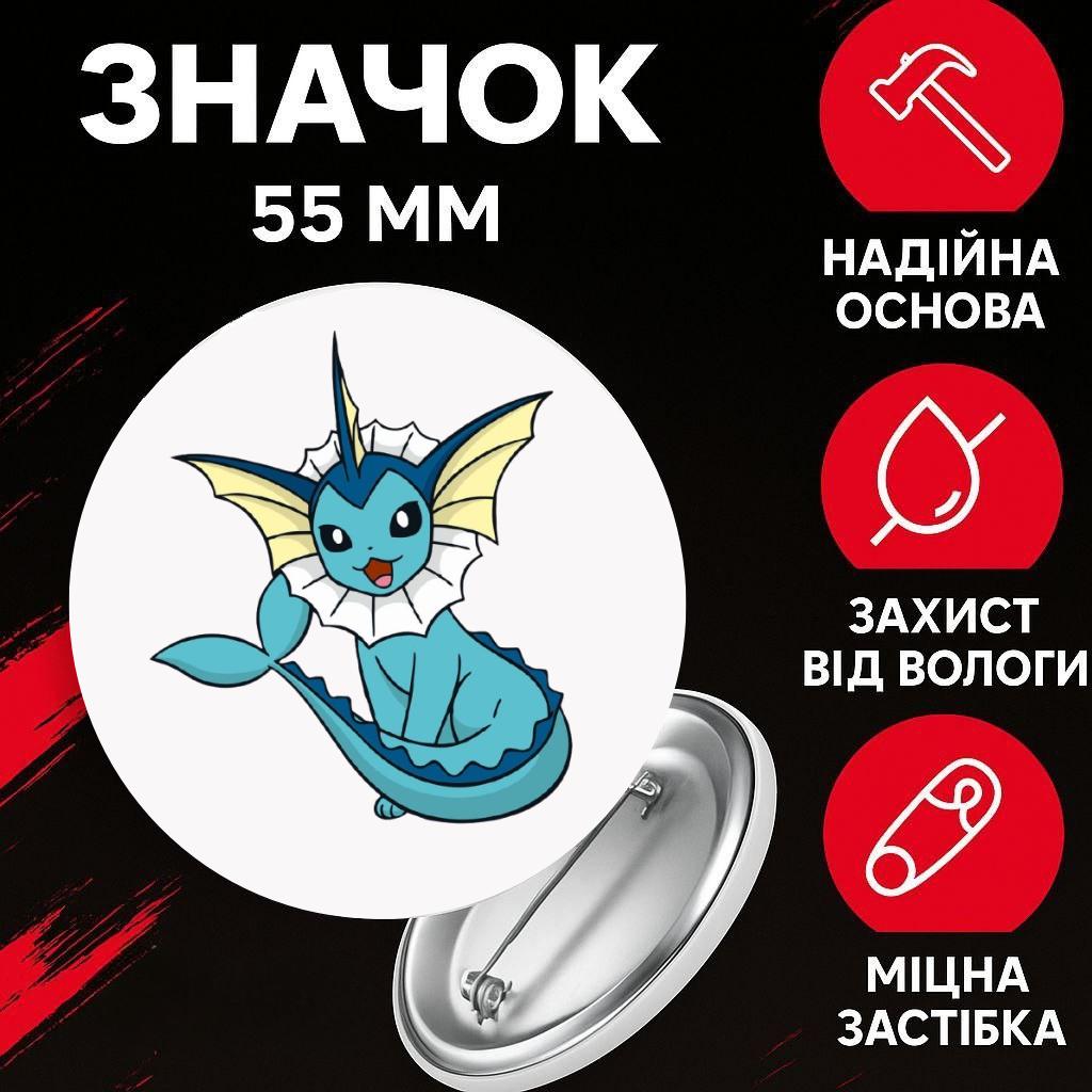 

Значек Покемон Pokemon на булавке на рюкзак 55 мм 1 шт 44 різнокольоровий