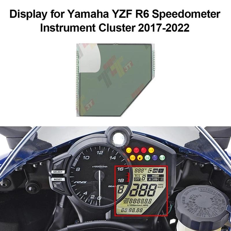 Display for Yamaha YZF R6 Speedometer Instrument Cluster 2017-2022