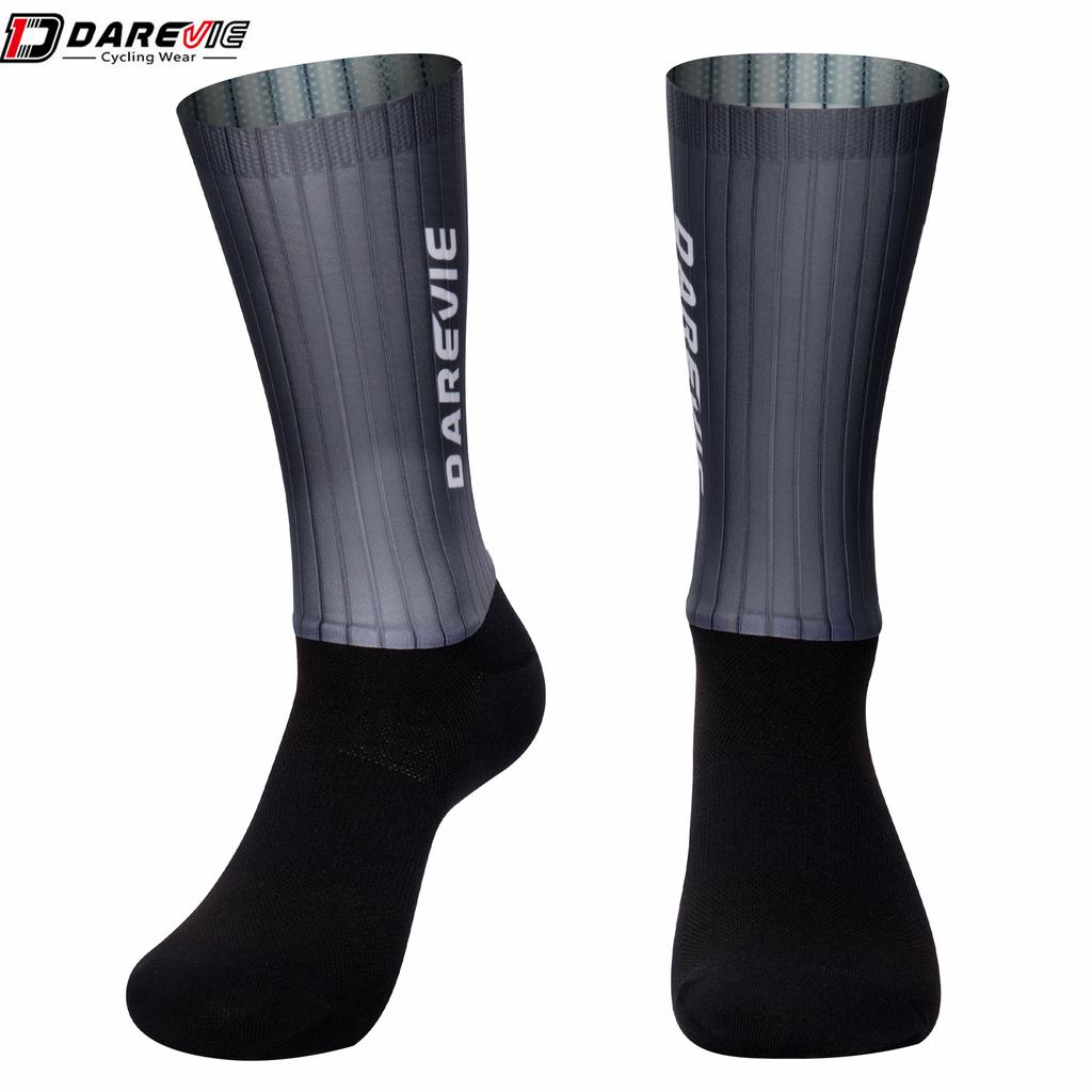 Darevie Colorful Lightweight Racing Cycling Socks Aerodynamic Cycling Socks High Performance Aero Cycling Socks