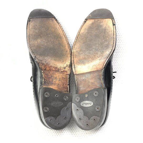 Vintage ALDEN Size 10.5A C 27.5 28.0cm Wingtip Dress Shoes Black(USED)