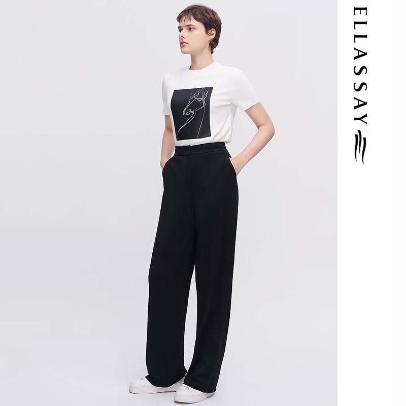 ELLASSAY Women's Spring/Summer Elastic Long Pants