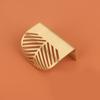 Leaf Shape Furniture Cupboard Cabinet Wardrobe Drawer Pull Knob Brass Handle