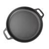 Cast Iron Flat-Bottomed Frying Pan: Double-Ear Water-Fried Bun, Thick Pizza & Pancake Griddle