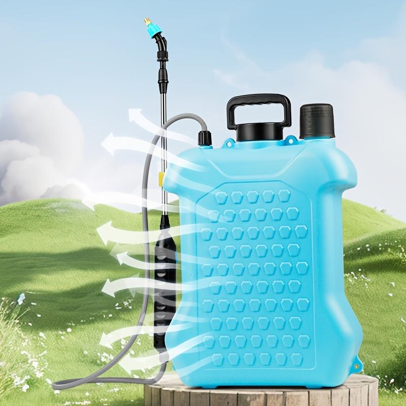 3.96gal Battery Operated Garden Sprayer Electric Backpack Sprayer Garden Patio Lawn Sprayer with 5 Spray Nozzles Retractable Hose And Adjustable Strap