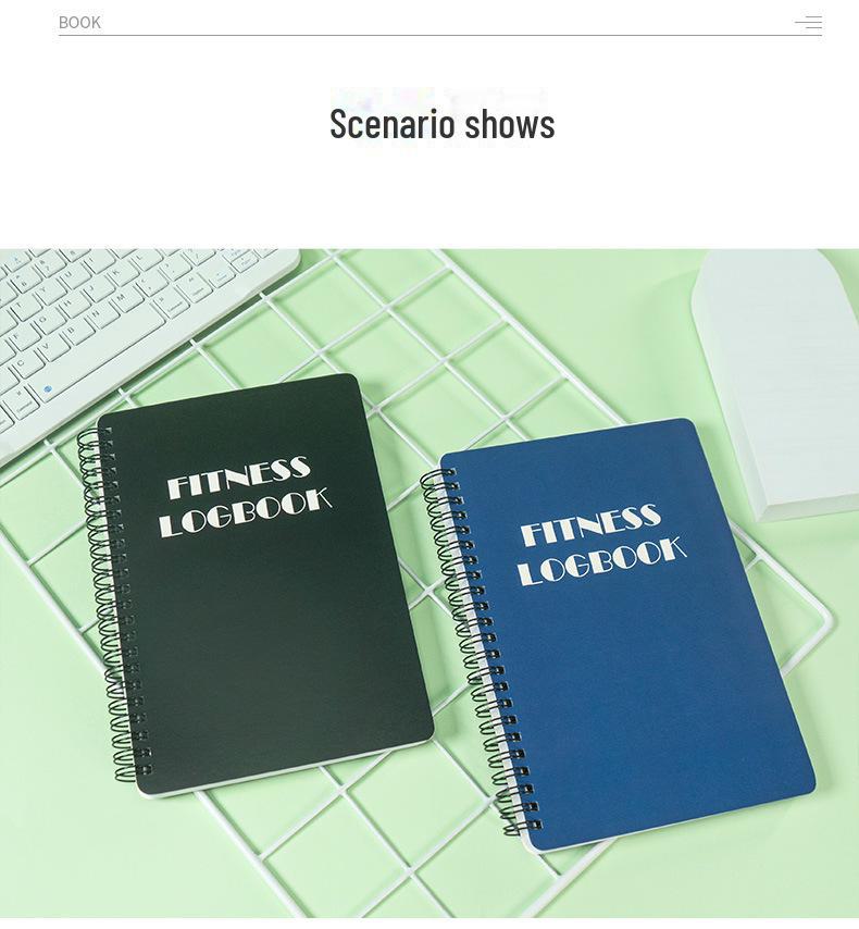 "Cross-Border Fitness Plan: Exercise Log & Running Record Notebook"