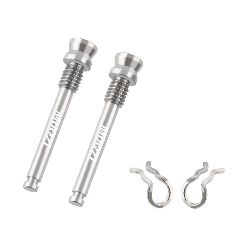MUQZI 2pcs Titanium Bolts Bicycle Disc Brakes Caliper Lightweight Mounting Screws Road MTB Disc Brake Pad Bolts with Fixing Clip