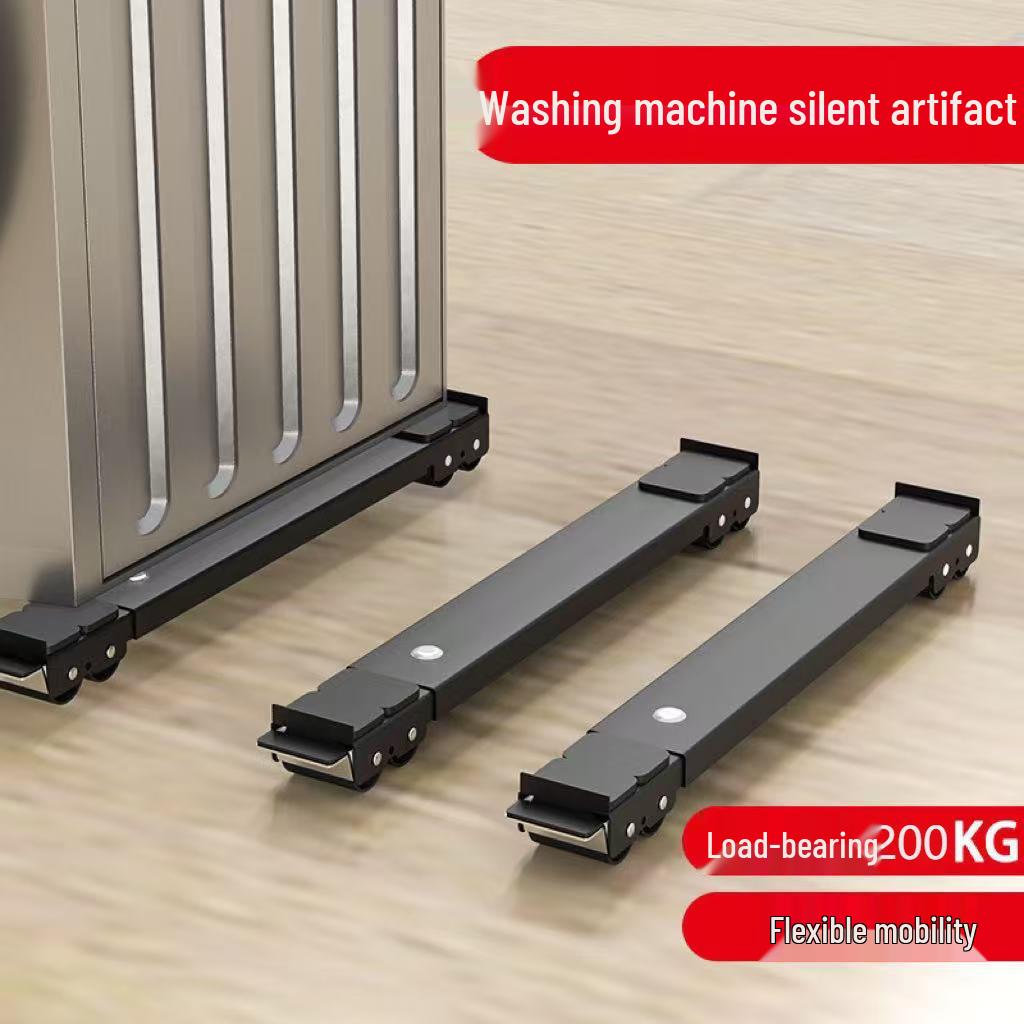 Universal Adjustable Appliance Base with Wheels (Washing Machine, Refrigerator, Coffee Table)
