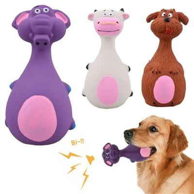 Dog Interactive Toy Safe Latex Dog Chew Toys for Aggressive Chewers Οδοντόβουρτσα για σκύλους σε σχήμα ζώου Squeaky Toy Puppy Molar Toys Dogs