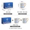 Tasse en Céramique Dorée Simple Peinte à la Main Luxe Léger Mug en Porcelaine d'Os Britannique Tasse pour Couple Tasse à Café Souvenir