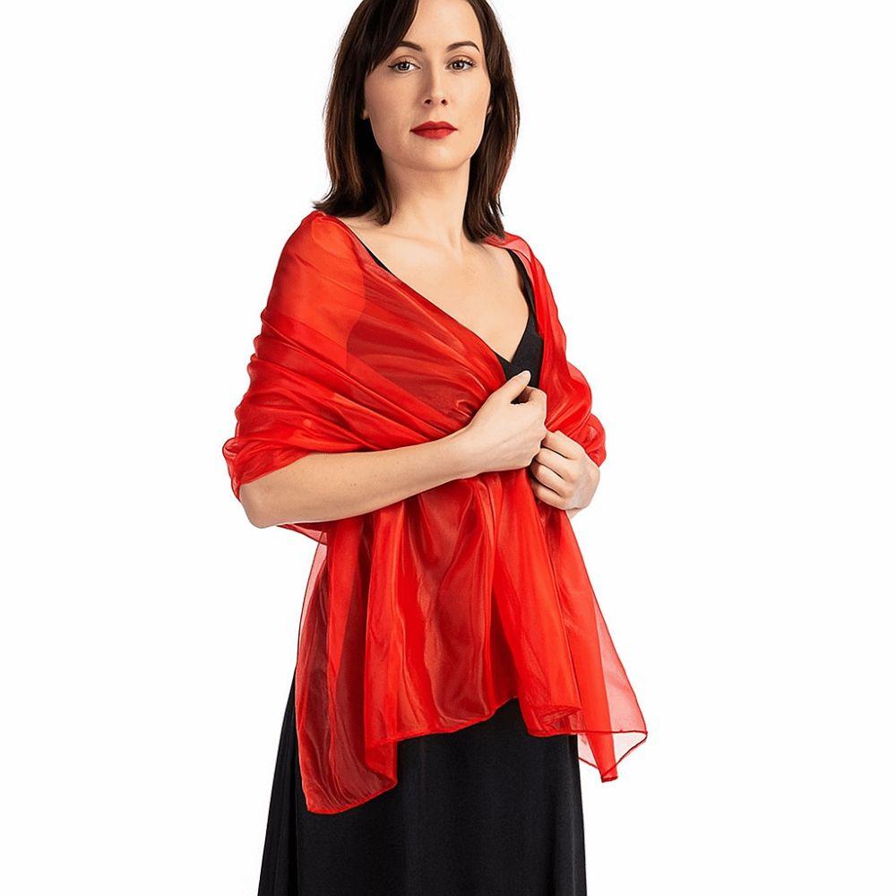 Châle de Mariage Couleur Pure Élégant Capes de Fête Décoration Écharpe Simple Châles Enveloppants pour Femmes Mariée