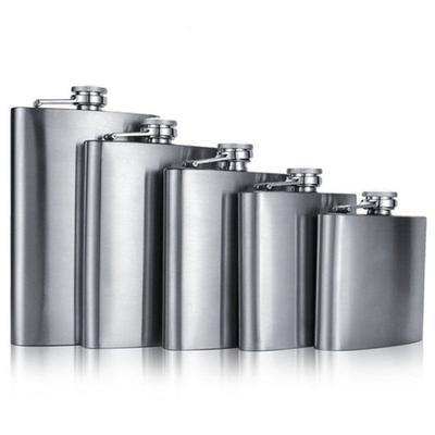 Edelstahl Flachmann Tragbarer Schnaps Flachmann Auslaufsichere Trinkflasche Alkohol Wein Whiskey Halter Trinkgeschirr Hochzeitsfeier