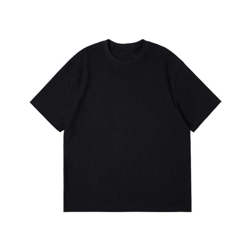 Unisex Solid Blank Crew Neck Tshirt Basic Pure Cotton Loose Short Sleeve Minimalist Daily Casual Oversized Streetwear Top