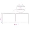 Balcony Privacy Screen 180 x 500 cm Fabric with PU Coating