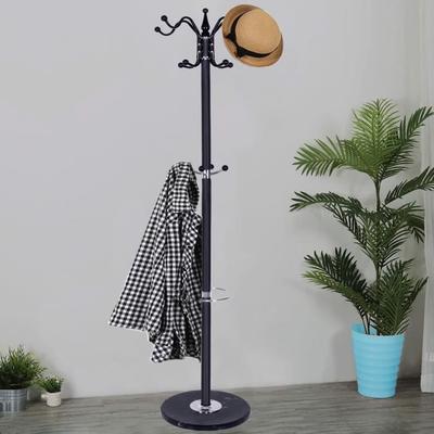 Coat Rack, Metal Umbrella Stand 174 Cm - Black