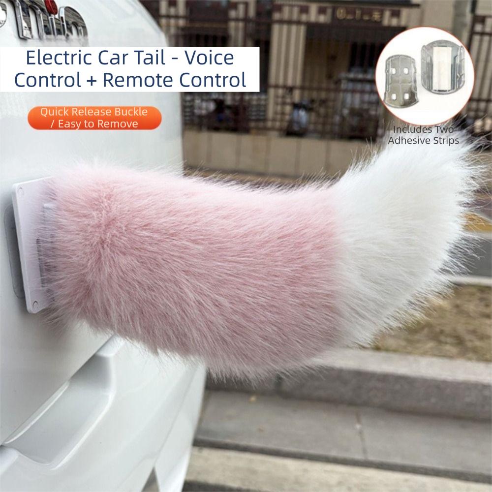 Telecomando Adesivo Coda Che Scodinzola Peluche Soffice Peluche Coda Che Scodinzola Decorazione Esterna Auto