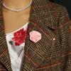 Accessoires Neue Kette Quaste Blumen Stoff Rose Anstecknadel Anstecknadel Anzug Broschen Brosche