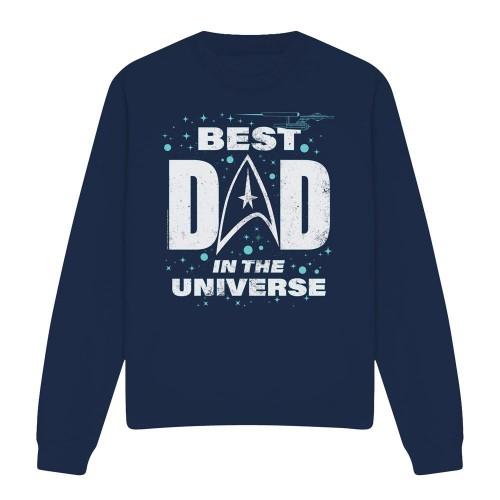 STAR TREK Unisex Adult Best Dad In the Universe Fathers Day Sweatshirt