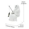 1/2/3pcs Halloween Ghost Statue Set Halloween Decoration Garden Courtyard Landscape Decoration Resin Crafts Cute Ghost Figurine