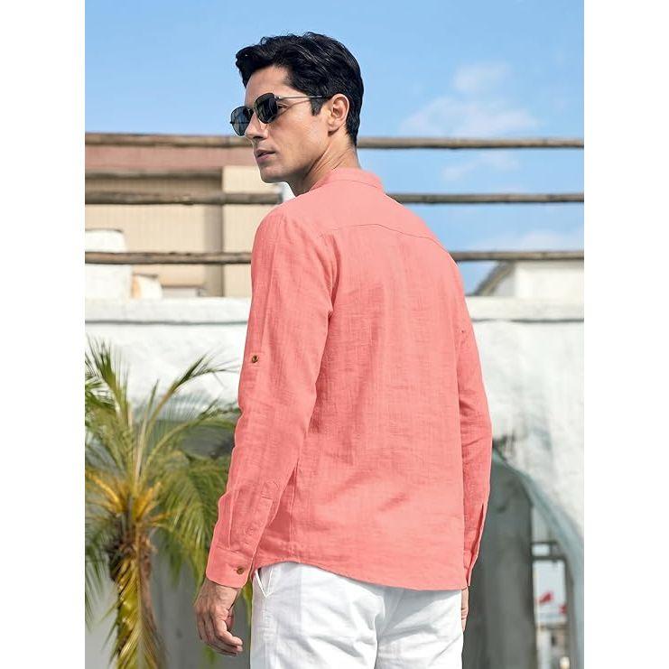 Men's Cotton Blend Full Sleeve Kurta Shirts Pack of 1 Designed for Festive Moments, Cultural Functions, or Casual Gatherings