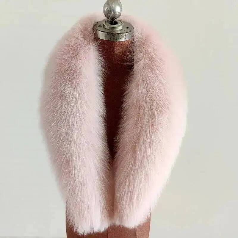 Women Real Fox Fur Collar Thick