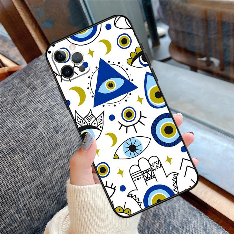 

Чехол для телефона с иллюстрацией глаза для iPhone 16 15 13 12 11 14 Pro Max 12 13 mini XR 15 16 Plus 16e Защитный корпус iPhone 16 Plus