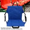 Foldable Stadium Seat Cushion Foam Bleacher Chair with Back Support Carry Handle for Sports Events Beach