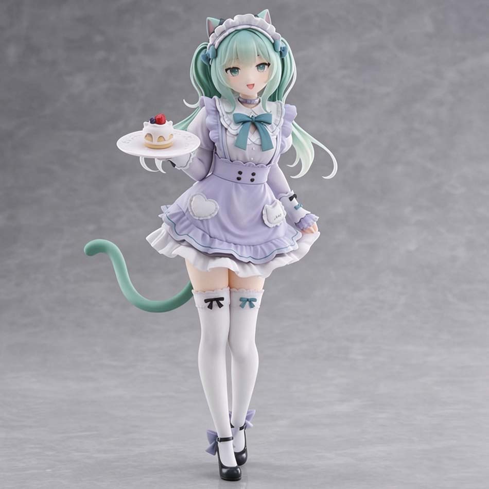 Anime New Hatsune Miku Figure Mini Character Ornaments Kawai Pink Green Home Desk Decoration Adult Toy Kid Birthday Gift