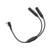 2 Pin K Port Walkie Talkie Radio Adapter Male to U 174/U Extension Cable Headset Adapter