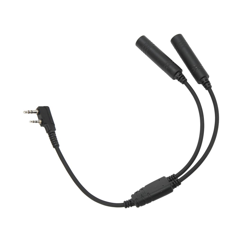 2 Pin K Port Walkie Talkie Radio Adapter Male to U 174/U Extension Cable Headset Adapter