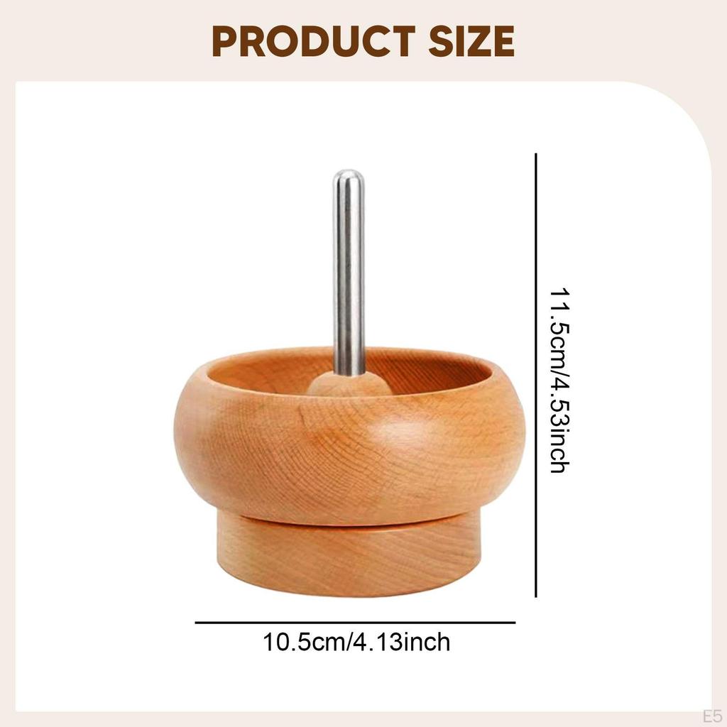 Bead Bowl Tray Crafting String Beads Tool Mini Size Wooden Replacement Holder DIY Jewelry