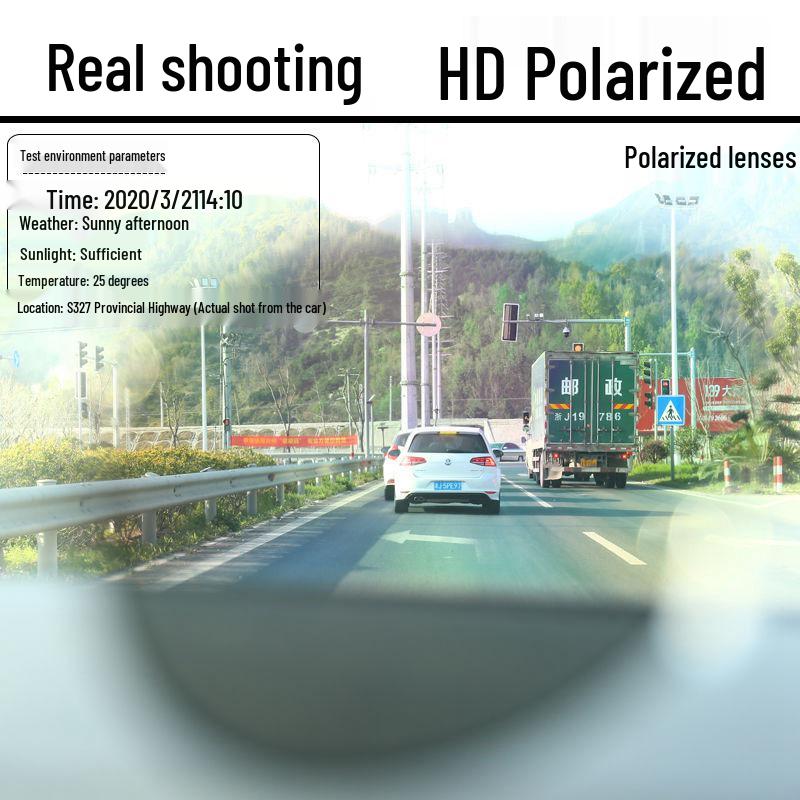 Men's Dual-Use Color-Changing Sunglasses: Day/Night Polarized Driving, Fishing & Trendy Glasses