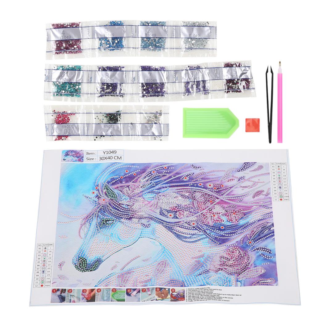Rhinestone Painting ThreeDimensional Effect Not Easily Fall Off Fade Rhinestone Painting Packs for Home Decoration